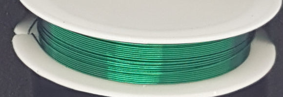 WIRE - COPPER CORE - 24G (0.5MM) EVERGREEN COLOUR