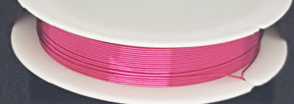 WIRE - COPPER CORE - 24G (0.5MM) HOT PINK COLOUR