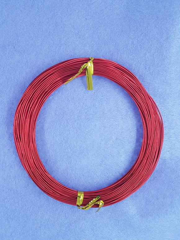WIRE - ALUMINIUM - 20G (.8MM) RED COLOUR