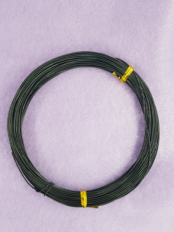 WIRE - ALUMINIUM - 20G (.8MM) BLACK COLOUR