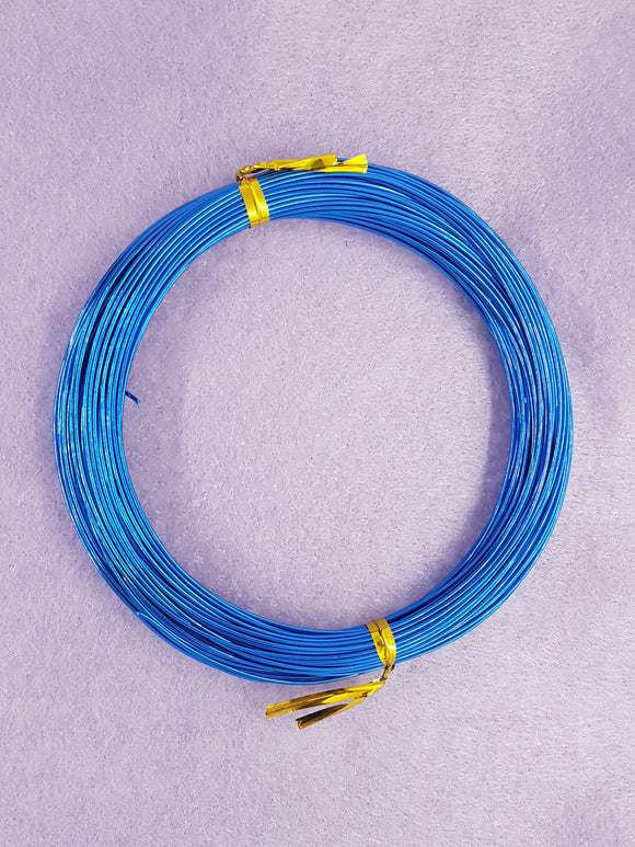 WIRE - ALUMINIUM - 20G (.8MM) COBALT COLOUR
