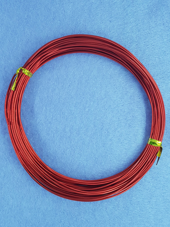 WIRE - ALUMINIUM - 18G (1MM) RED COLOUR