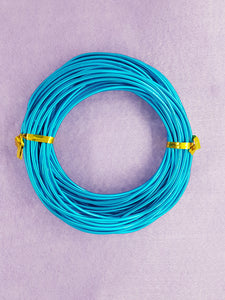 WIRE - ALUMINIUM - 12G (2MM) SKY BLUE COLOUR
