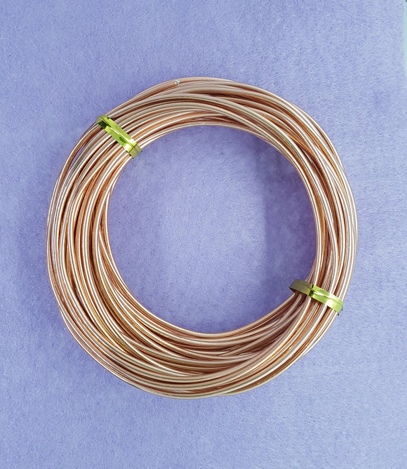 WIRE - ALUMINIUM - 12G (2MM) COPPER (Burlywood) COLOUR